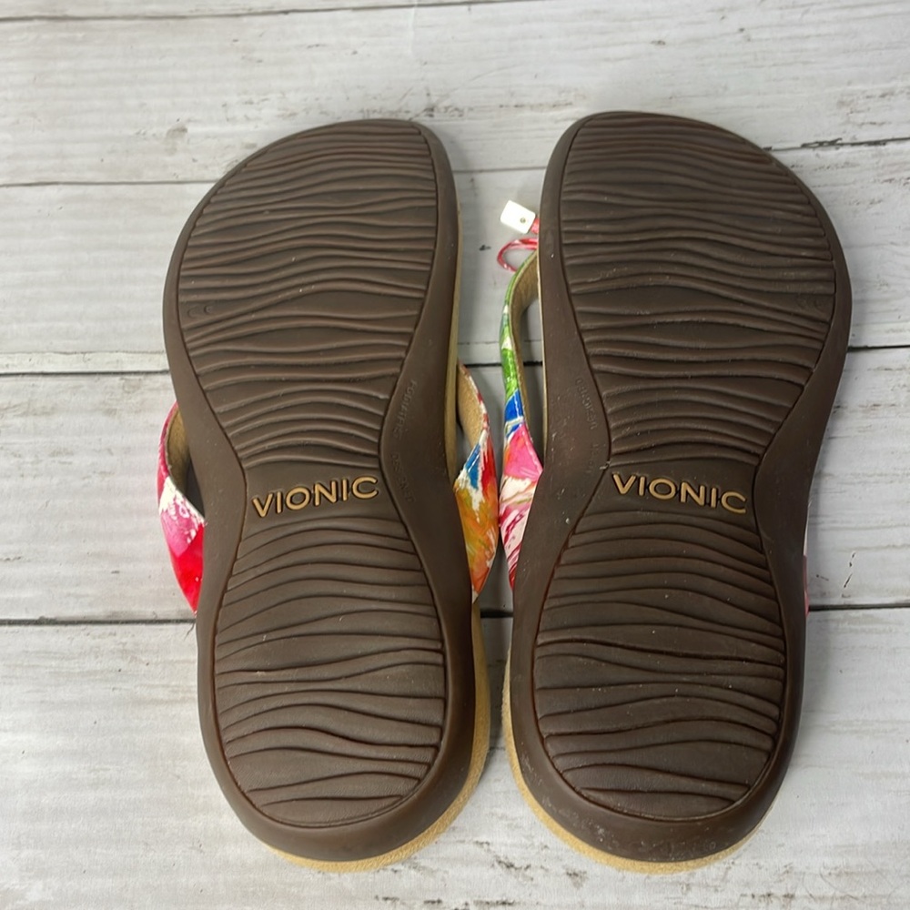 Vionic Bella Multi Color Toe Post Thong Sandal - image 7